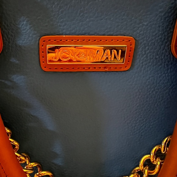 Joy Iman Handbag unique multi colored several satin lining deep pockets. - Picture 11 of 12